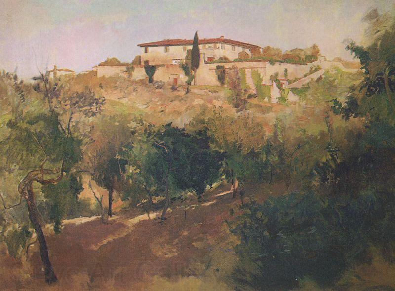 Frank Duveneck Villa Castellani, Bellosguardo Spain oil painting art